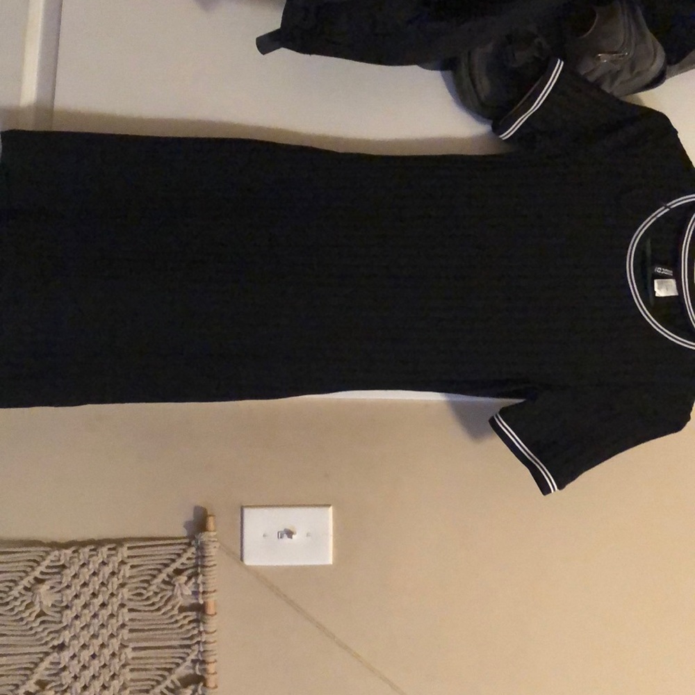 Rulibbed bodycon dress